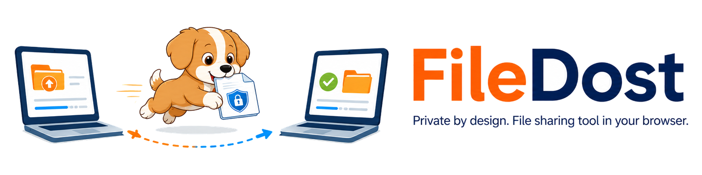 FileDost - Private by design. File sharing tool in your browser.